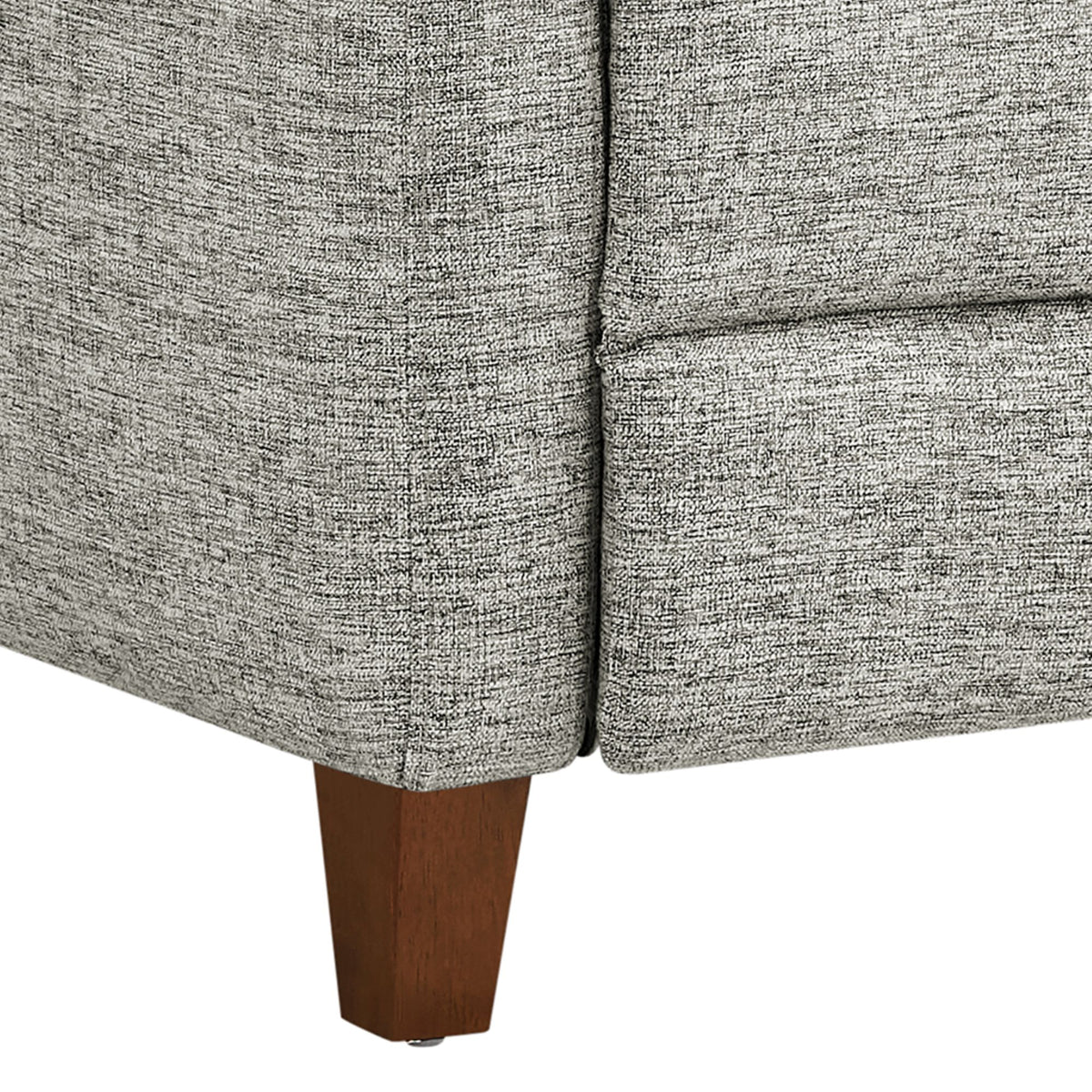 Raylin Upholstered Push Back Recliner - Grey