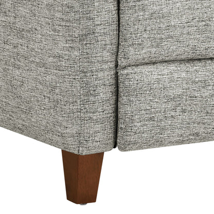 Raylin Upholstered Push Back Recliner - Grey