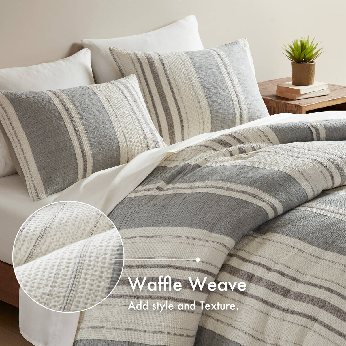 Mesa Comforter Set - Grey