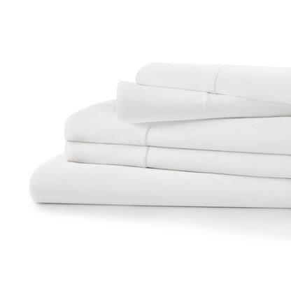 Cooling Stretch Jersey Sheet Set - White