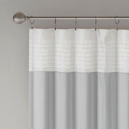 Amherst Polyoni Pintuck Curtain Panel - Grey