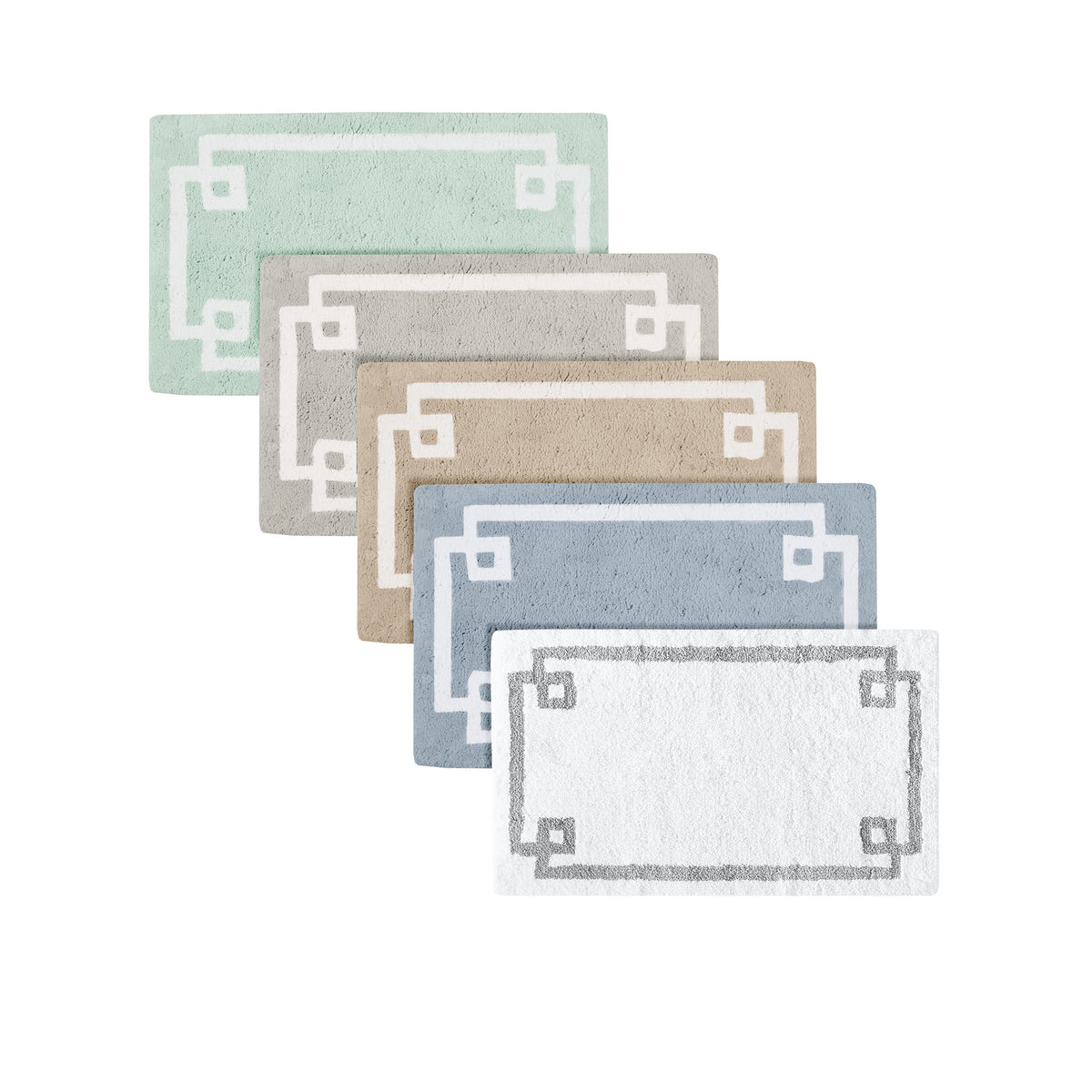 Evan Cotton Tufted Bath Rug - Blue