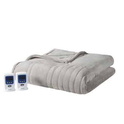 Microplush Heated Blanket with Wifi Technology - Gray