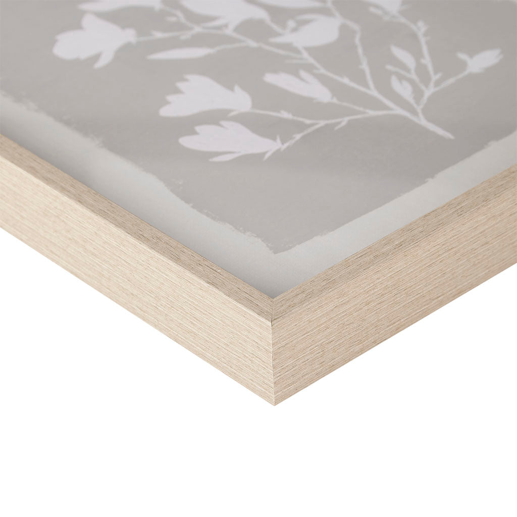 Fair Florets 3-piece Framed Glass Wall Art Set - Beige