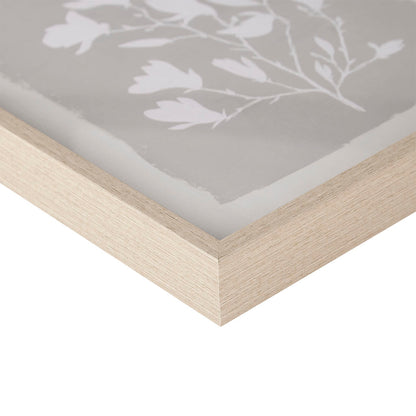 Fair Florets 3-piece Framed Glass Wall Art Set - Beige