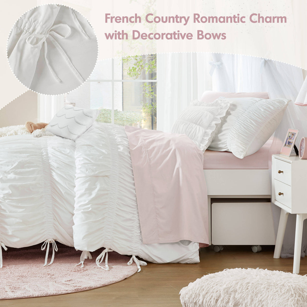 Ella Comforter Set - White