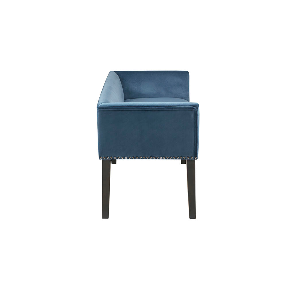 Welburn Upholstered Bench - Blue