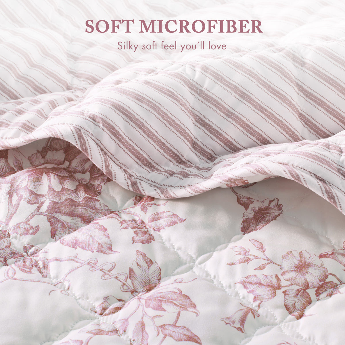 Adele Quilt Set - Pink
