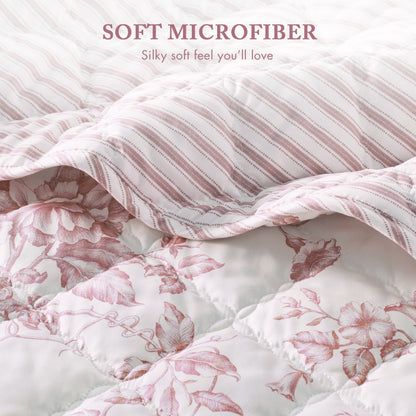 Adele Quilt Set - Pink