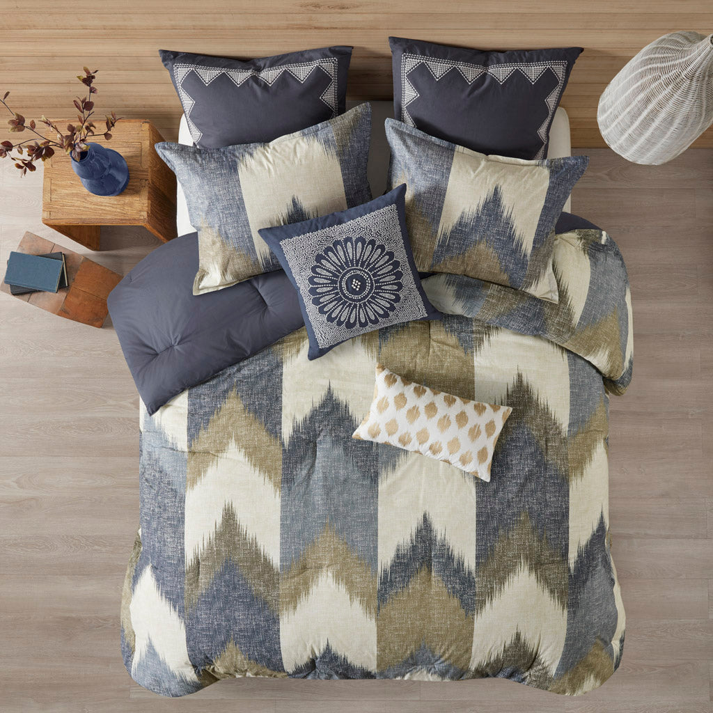 Alpine Cotton Comforter Mini Set - Navy