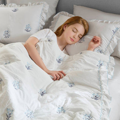 Aglaia Quilt Set - Blue