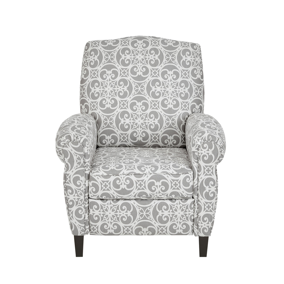 Kirby Push Back Recliner - Grey