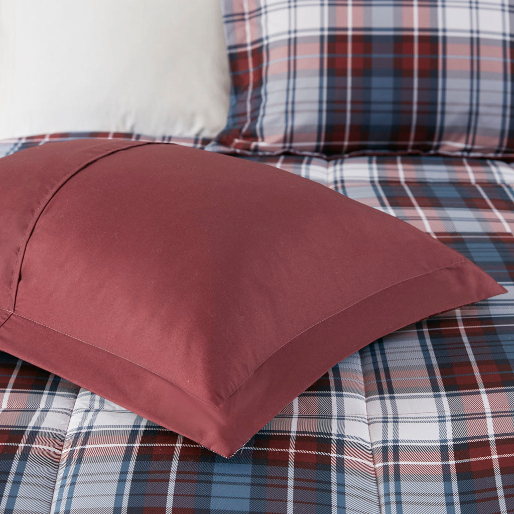 Parkston 3M Scotchgard Down Alternative All Season Comforter Set - Red