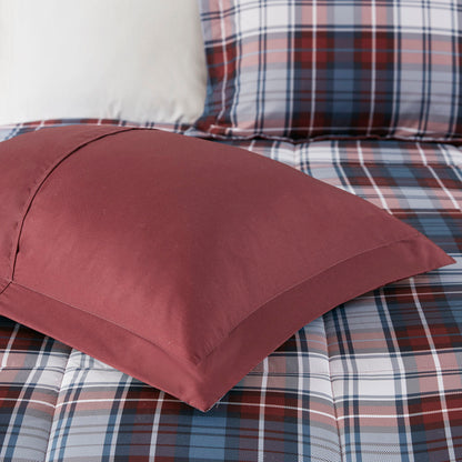 Parkston 3M Scotchgard Down Alternative All Season Comforter Set - Red