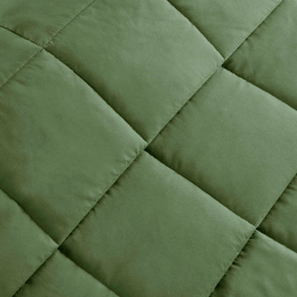 Windom Lightweight Down Alternative Blanket with Satin Trim - Green