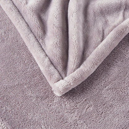 Plush Heated Throw - Lavender