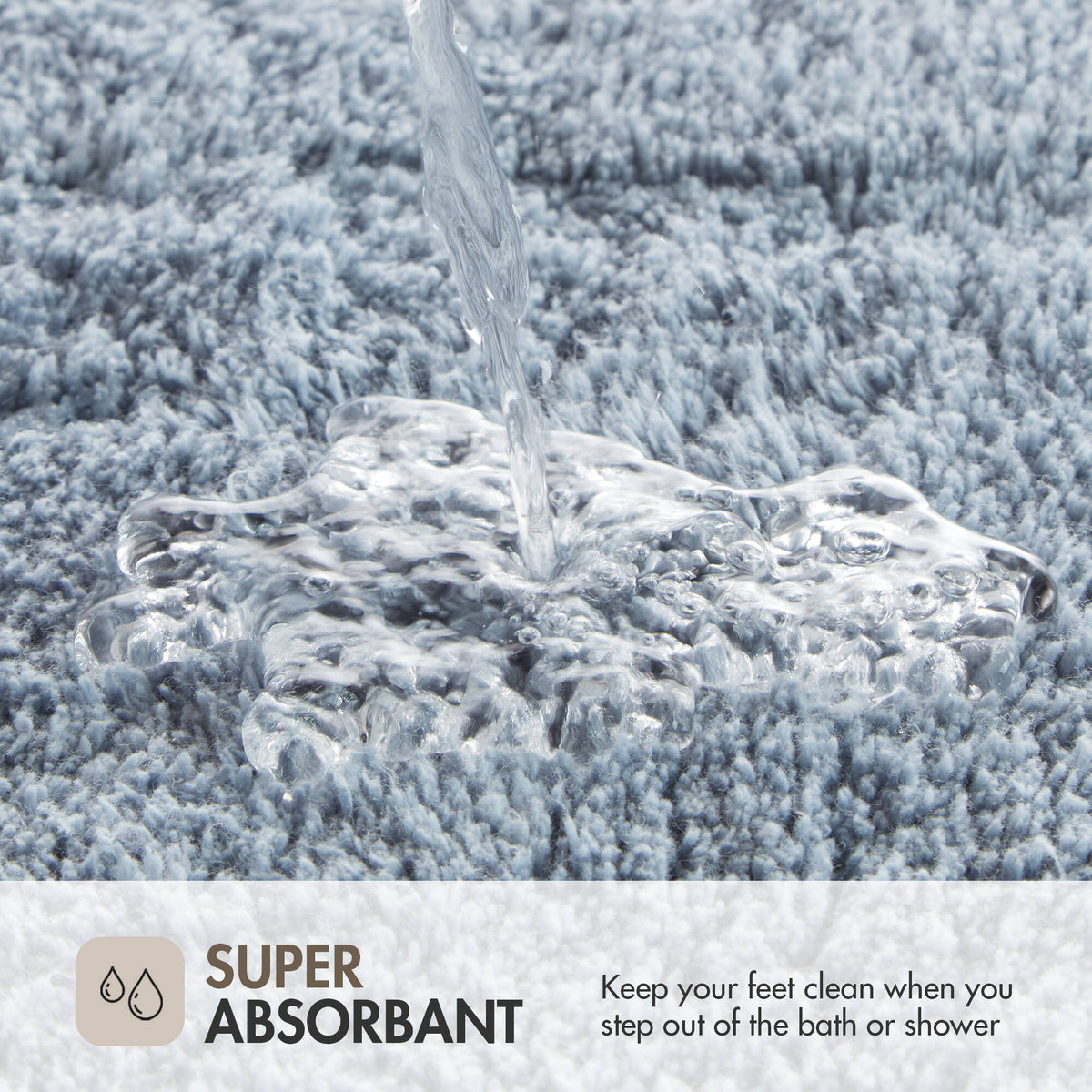 Evan Cotton Tufted Bath Rug - Blue