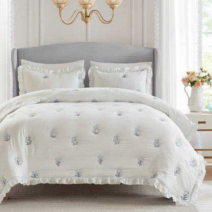 Aglaia Quilt Set - Blue