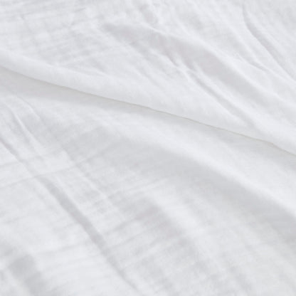 Gauze 100% Cotton Lightweight Blanket - White