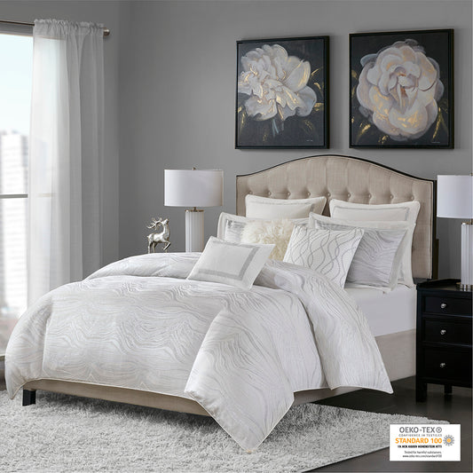 Hollywood Glam Comforter Set - White