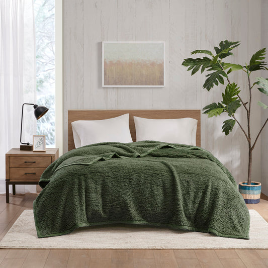 Burlington Berber Blanket - Green