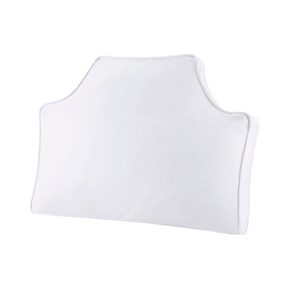 Oversized Headboard 100% Cotton Canvas Pillow - White