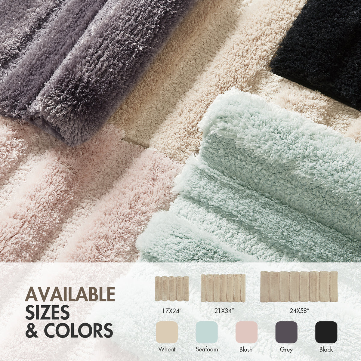 Tufted Pearl Channel Rug - Wheat