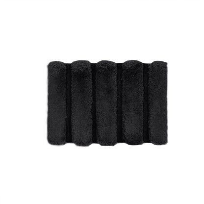 Tufted Pearl Channel Rug - Black