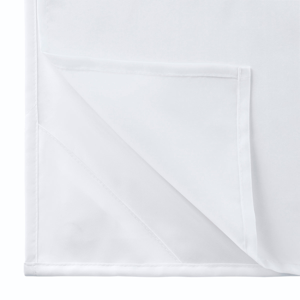 Plain Weave Essential Shower Curtain- Solid - White