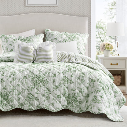 Adele Quilt Set - Green