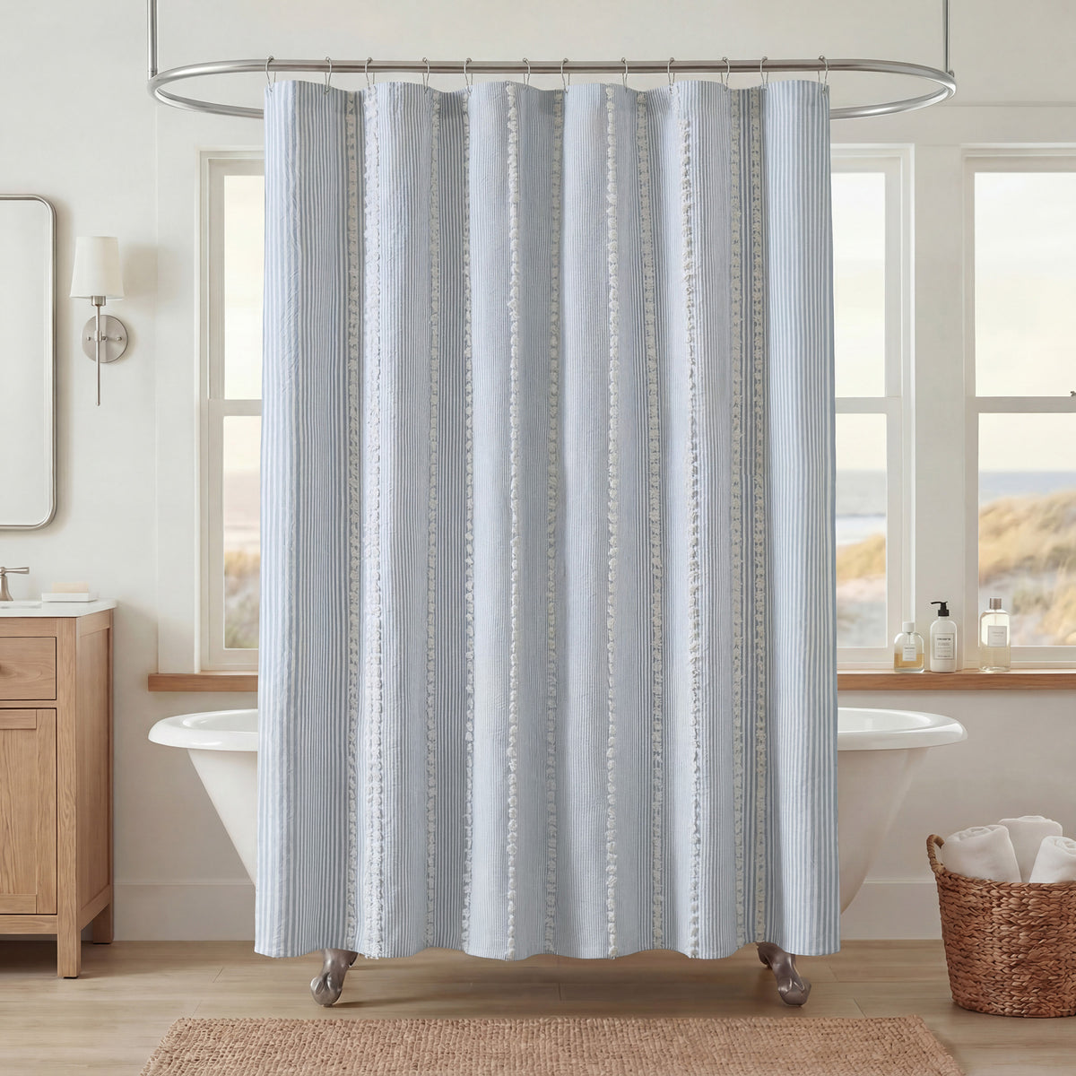 Anslee Shower Curtain - Blue