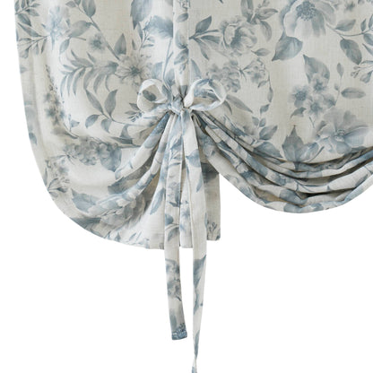 Lana Floral Window Panel - Blue