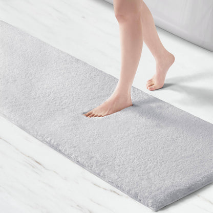 Marshmallow Bath Rug Collection - Silver