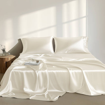 Satin Luxury Sheet Set - Ivory