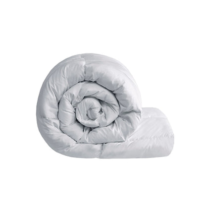 Heavy Warmth Goose Feather and Down Oversize Comforter - Light Grey