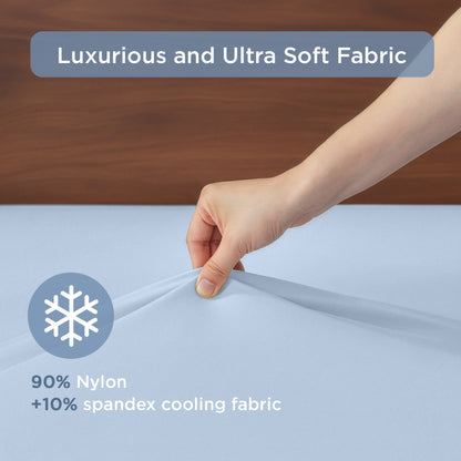 Sublime Serenity Luxury Sheet Set - Ice Blue