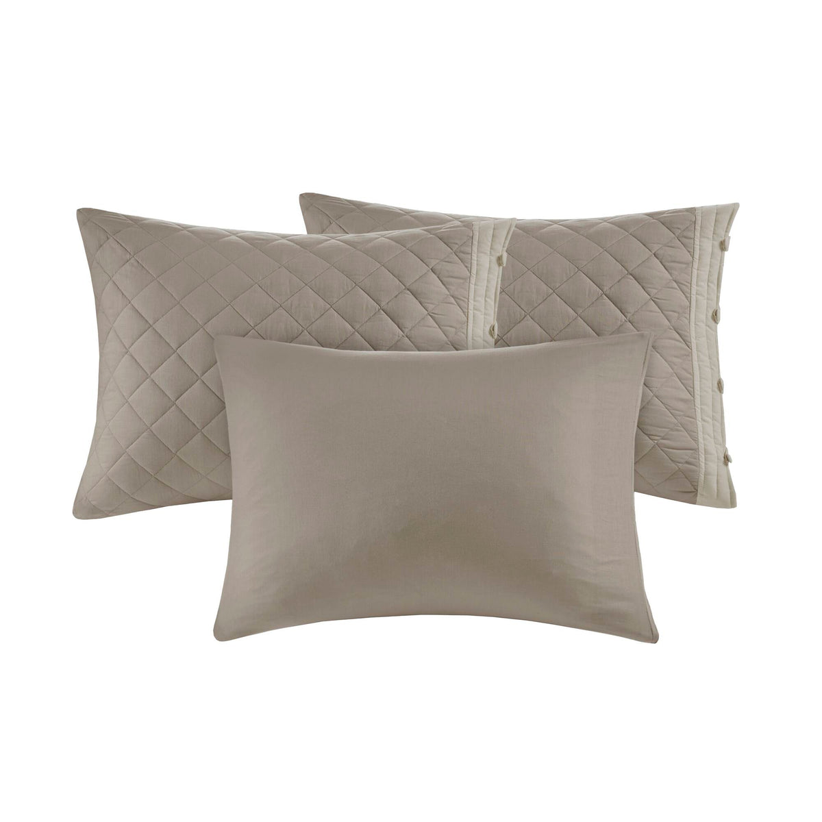 Breanna 6 Piece Cotton Daybed Cover Set - Khaki