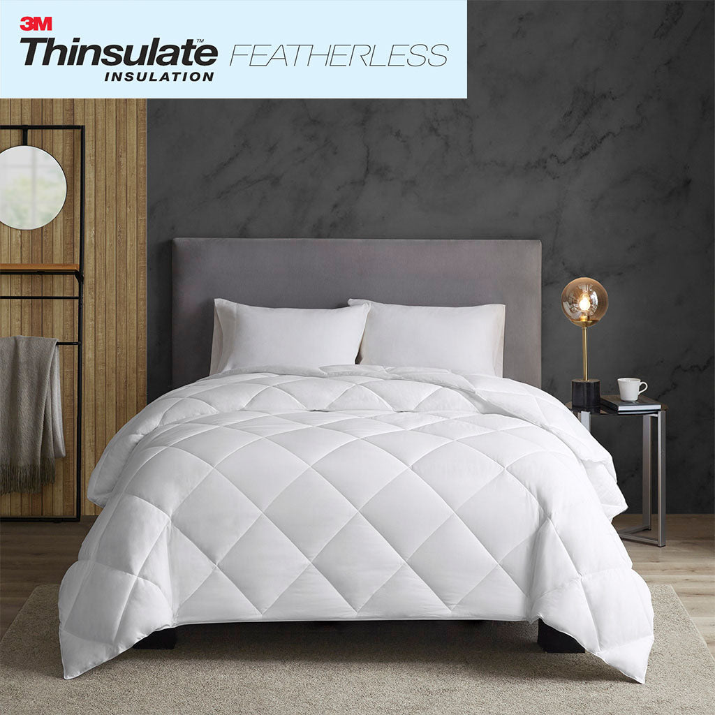 Maximum Warmth Cotton Down Alternative Featherless Comforter - White