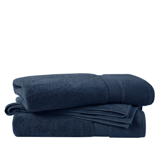 800GSM 100% Cotton Bath Sheet 2 Piece Set - Slate Blue
