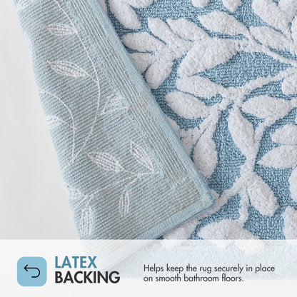 Serene Cotton Tufted Bath Rug - Blue