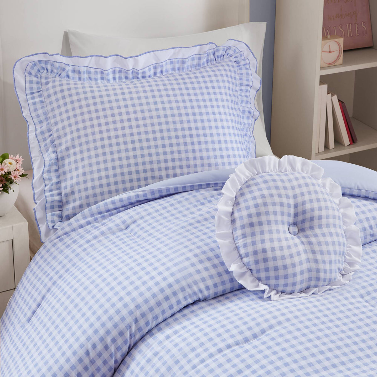 Rowena Comforter Set - Blue