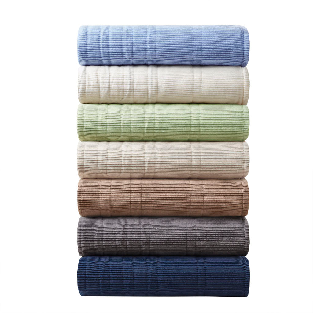 Electric Micro Fleece Heated Blanket - Blue