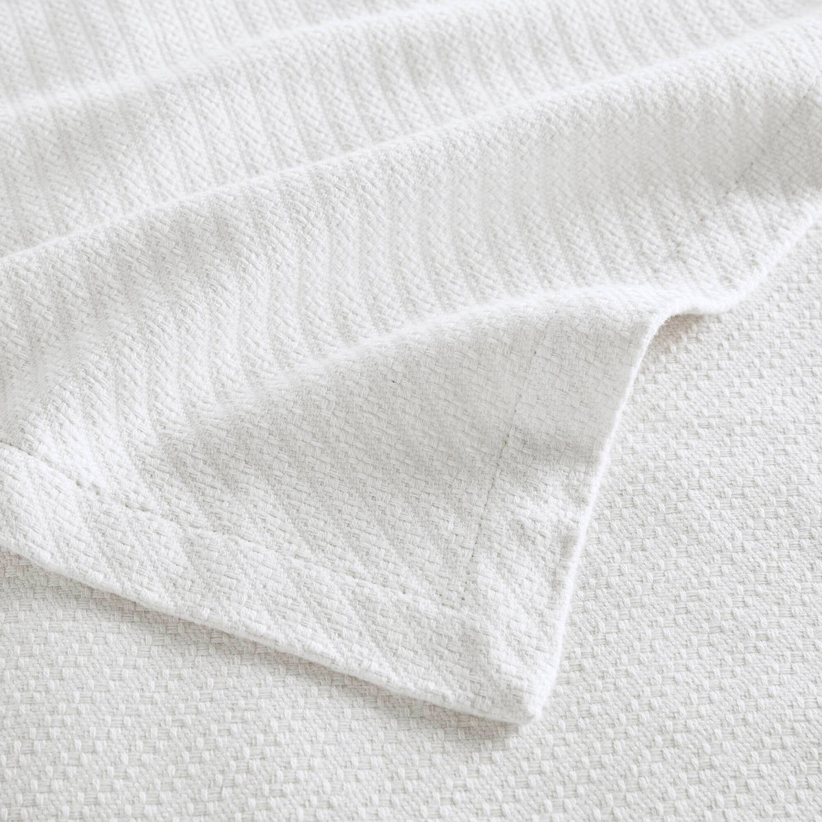 Liquid Cotton Blanket - White