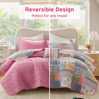 Nellie Quilt Set - Pink