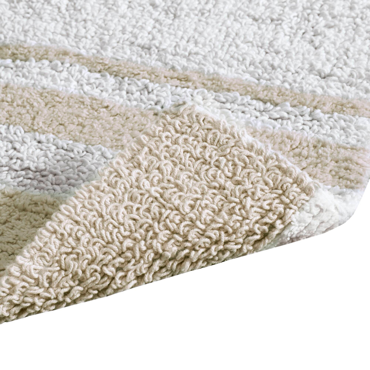 Spa Cotton Reversible Bath Rug - Taupe