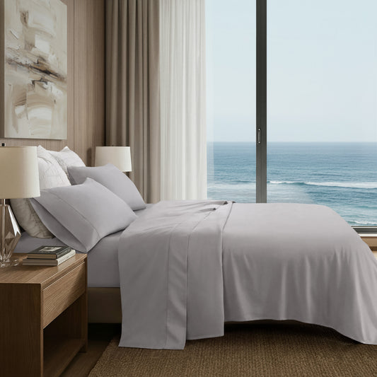 Elina Supima Cotton Sheet Set - Grey