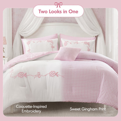 Tiffany Comforter Set - Pink