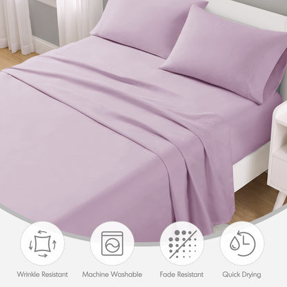 Microfiber All Season Soft Touch Sheet Set - Lavender
