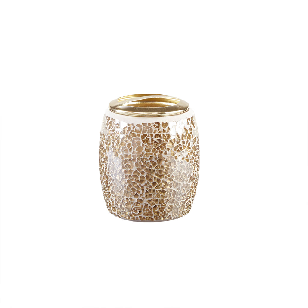 Mosaic 4 Piece Bath Accessory Set - Gold