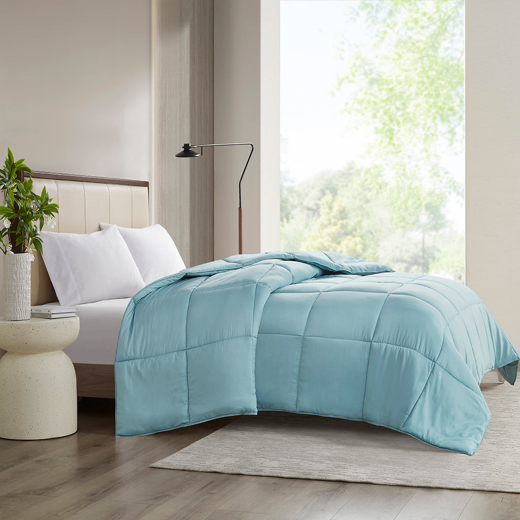 Winfield 300 Thread Count Cotton Shell Luxury Down Alternative Comforter - Teal